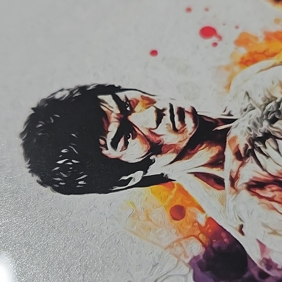 4x6 Framed Bruce Lee Wall Art Martial Arts Watercolor Oil Painting Print - Picture 10 of 10